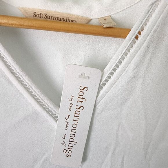 Soft surroundings boho free style tunic blouse - Picture 4 of 14